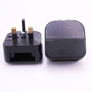 <span class=keywords><strong>Adaptateur</strong></span> <span class=keywords><strong>de</strong></span> prise secteur BS1363-5 ECP noir, prise européenne EU vers prise britannique 3 broches, convertisseur avec fusible, <span class=keywords><strong>adaptateur</strong></span> <span class=keywords><strong>de</strong></span> prise secteur 3A BS 5733 - Product Image 3