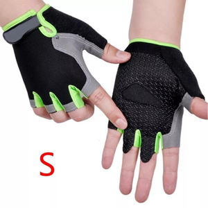 Gants en cuir demi-doigts personnalisés pour le cyclisme, le vélo, le ski, la pêche, amortissant les chocs, style sportif pour vélo de route et VTT - Product Image 4