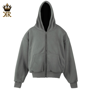 Sweat à capuche en coton biologique pour homme de qualité supérieure, 100% polaire, motif personnalisé avec poche pour l'hiver - Product Image 1