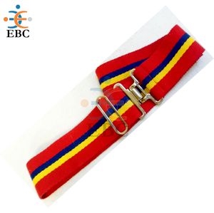 Correa de cuero de color poliéster Cinturón estable Cinturones de tela para desfile Ceremonial Cintura ajustable con ajustador de metal Correas de cuero - Product Image 2