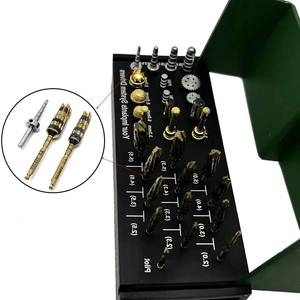Juego de 29 Piezas de Brocas de Titanio para Implantes Dentales, para Osteodensificación, Expansión de Crestas, Corte de Hueso y Procedimientos de Injerto - Product Image 1