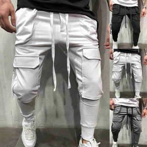 Pantalon tricoté de poids moyen pour hommes, mélange de coton et de polyester, vêtements de loisirs décontractés, confort toute l'année, service plat OEM intermédiaire disponible - Product Image 6