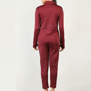 2025 nouvelle mode sur mesure femmes survêtement haute qualité col montant avec motif solide pour l'hiver en gros - Product Image 2