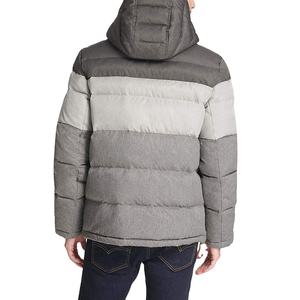 Blousons matelassés à capuche pour hommes grande taille, décontractés, de haute qualité, avec logo personnalisé imprimé, col montant, hiver 2026 - Product Image 6