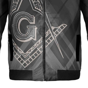 Veste de club maçonnique à fermeture éclair, tissu de qualité supérieure, broderie personnalisée, vêtements maçonniques, veste d'extérieur - Product Image 5