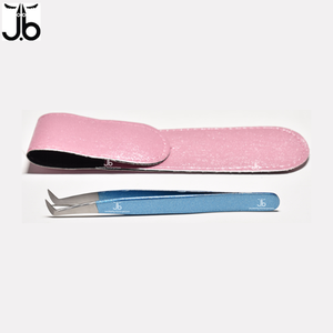 Pince à cils toutes formes disponibles Pochette en acier inoxydable emballage pince à épiler extension de cils - Product Image 1