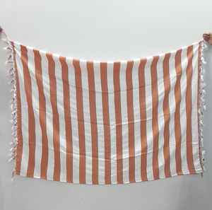 Venta caliente 100% Rayon Stipe Impreso Sarong Personalizable OEM Beach Swimming Wear Sarong Dress en sujetador y estilos breves - Product Image 6