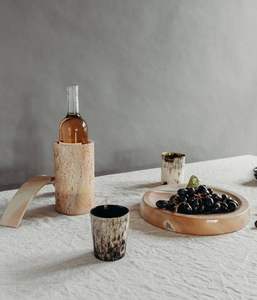 ATRACTIVIDAD Personalizado Hecho a mano Tallado Cuerno natural Vidrio Venta al por mayor para vino Cerveza Agua Hogar Restaurante Hotel Inspirado - Product Image 5