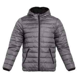 Veste bomber matelassée pour homme sur mesure, tissu en toile épaisse d'hiver, col montant, logo frontal, style décontracté, imperméable, vente en gros en plein air - Product Image 1