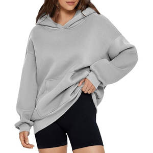 Sweat à capuche oversize unisexe en molleton de coton de haute qualité, personnalisable avec logo, éco-responsable, style streetwear de créateur, épaules tombantes, pour l'hiver - Product Image 3