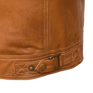 Abrigo cortavientos de piel de vaca para hombre, abrigo grueso y cálido de piel de vaca para invierno, precio al por mayor - Product Image 5