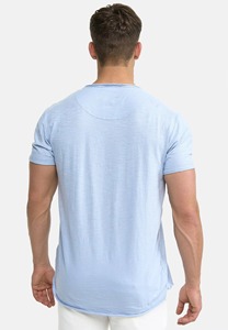 Camiseta de Manga Corta para Hombre, Color Azul Cielo, con Diseño Personalizado y Logotipo Impreso, Ideal para el Verano - Product Image 6