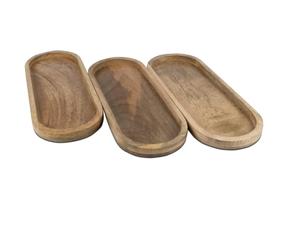 Bandeja Cuadrada de Madera Marrón Hecha a Mano de Lujo, Acabado Pulido de Alta Calidad, Segura para Contacto con Alimentos, Personalizable para el Hogar Moderno - Product Image 1