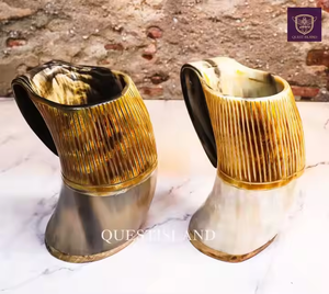 Tazas de cuerno de regalo Pure Buffalo Viking Drinking Horn Mug a precio mayorista para formas de tamaño personalizables con la mejor calidad 2025 - Product Image 4