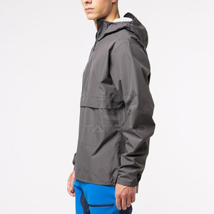 Vestes coupe-vent en toile à capuche à faible MOQ - Couleurs et tailles personnalisées de haute qualité à prix avantageux - Product Image 6