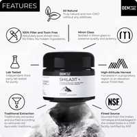 Résine de Shilajit de qualité alimentaire, extraite de montagnes sauvages, extrait végétal avec acide fulvique, extraction liquide-solide du Pakistan par FIT