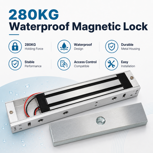 <span class=keywords><strong>Serrure</strong></span> de porte électromagnétique étanche 280KG 600LBS, <span class=keywords><strong>serrure</strong></span> magnétique électrique, contrôle d'accès extérieur, <span class=keywords><strong>serrure</strong></span> EM pour porte simple - Product Image 2