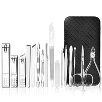 DIVIED INTERNATIONAL Kit professionnel d'instruments de podologie en acier, 8 ou 16 pièces, avec réparation en profondeur et ressort rotatif