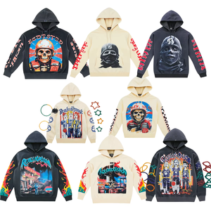 Sweat-shirts à capuche en coton de qualité supérieure pour hommes, pulls, vêtements de rue, survêtements, sweat-shirt lourd pour hommes - Product Image 2