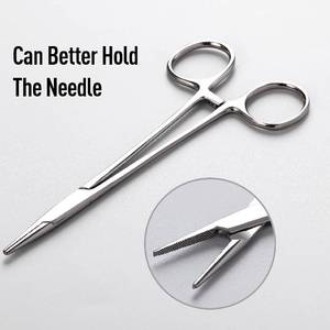 Porte-aiguille Porte-aiguille ergonomique pour suture de précision Porte-aiguille réutilisable Kit de chirurgie d'outil médical de qualité chirurgicale - Product Image 4