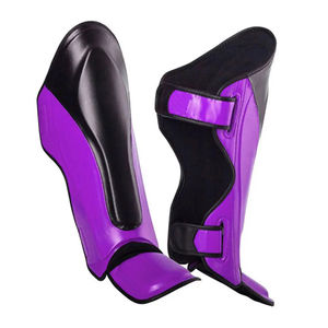 Protège-tibias de boxe personnalisés de qualité supérieure, nouvelle arrivée, en cuir respirant, écologiques, unisexes, taille haute pour l'entraînement - Product Image 1