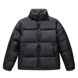 2025 personnalisable Logo doudoune pour hommes épais hiver chaud coton manteau avec col montant imperméable fermeture éclair et toile tissu - Product Image 6