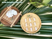 DK BIO RAW Gecomprimeerde Kokos Nata De Coco Jelly 1:5/1:10 Verhouding 6*6*15mm Wit Halal Gecertificeerd 70% Kokos Dessert Drank Instant