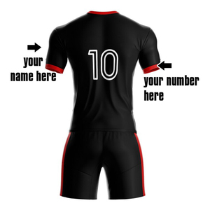 Kits de fútbol de secado rápido transpirables personalizados de alta calidad, juego de uniformes de fútbol por sublimación, kit OEM - Product Image 4
