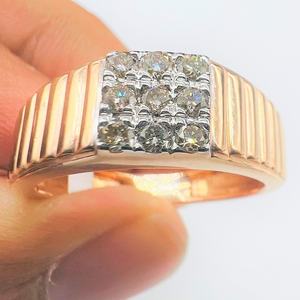 Anillo de Boda Personalizado Hecho a Mano en Oro Sólido de 14K/18K con Diamante Natural Real Certificado por Terceros VDS, Corte Brillante, Joyería de Regalo para Hombre - Product Image 6