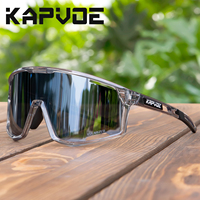 Lunettes de soleil de sport d'extérieur polarisées UV400 avec monture TR90 intégrale et protection UV efficace