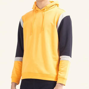 Sweat à capuche d'hiver pour homme 100 % coton molletonné, coupe classique, manches à motif numérique, cordon de serrage multicolore, pull épais - Product Image 2