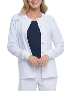 Venta al por mayor Scrub Stretch Tops de alta calidad Scrub Jacket tejido uniformes médicos - Product Image 1