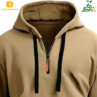 Atmungsaktiver Pullover mit Viertelreißverschluss für Herren, Langarm-Trainings-Hoodie, Vintage Taktische Jacke, Winter 100% Baumwolle Sweater für Outdoor-Aktivitäten