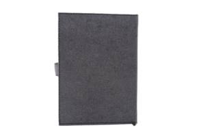 Carnet professionnel de qualité supérieure personnalisable avec fermeture à pression, en cuir et feutre, avec papier ligné en mélamide, rechargeable - Product Image 4