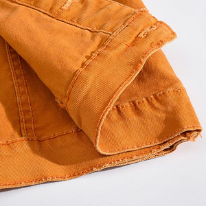 Nueva chaqueta vaquera cómoda y transpirable de algodón para mujer, chaqueta sin mangas acolchada de moda personalizada corta de talla grande para mujer - Product Image 6