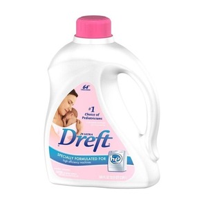 ผงซักฟอกเหลวจาก Dreft สำหรับทารกแรกเกิดระยะที่1สบู่ซักผ้าสำหรับทารก32โหลดสูตรอ่อนโยนสำหรับผิวจำนวนมาก - Product Image 4