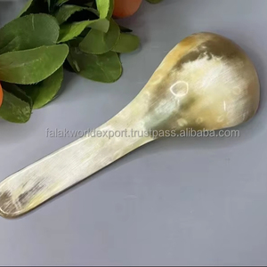 ช้อนเขาควายน้ำหนักเบาทำจากอุปกรณ์รับประทานอาหารหรูหราช้อนเขาวัวมีคุณภาพสำหรับของขวัญปลอดภัยช้อนเขาวัว - Product Image 2