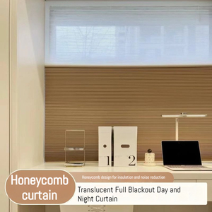 Stores alvéolaires doubles à commande à distance, taille personnalisable, occultants, écologiques, pour bureau - Product Image 2