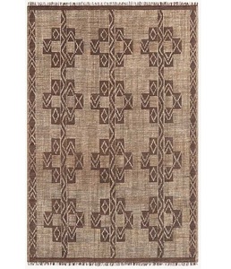 Custom Eco-Friendly Natural Jute Jacquard Flatweave Carpets Hand <b>Braided</b> Loop Pile for Hotel & Home Indoor Rugs Decoration - Product Image 1