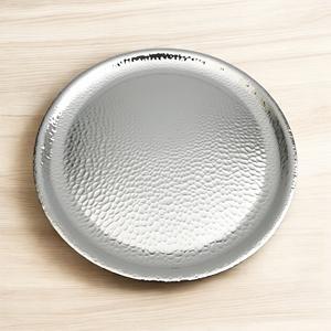 Plateau de service en métal vintage en émail martelé design traditionnel en aluminium gravure personnalisée pour la maison hôtel service de nourriture - Product Image 3