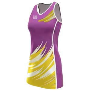 Custom Design Women Netball Dress and <b>Tennis</b> Uniform Quick Dry Sportswear Printed Unisex Athletic Dress Available for Wholesale - Product Image 2