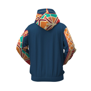 Sudadera con capucha transpirable de algodón 100% de alta calidad, impresa y bordada personalizada con técnicas de sublimación, Sudadera con capucha de sublimación básica - Product Image 2