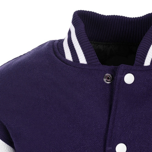 Veste Letterman Varsity personnalisée inspirée des années 90 avec corps en laine marine blanc en cuir véritable CollegeBaseballjacket pour hommes - Product Image 6