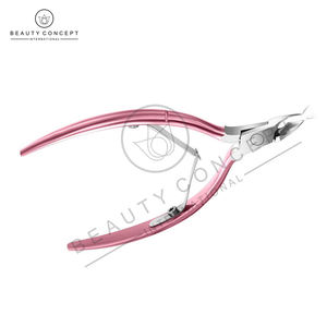 Coupe-ongles à poignée de couleur rose Produit antidérapant Pince à cuticules en acier inoxydable personnalisée du Pakistan Écologique - Product Image 2