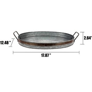 ถาดโลหะสี่เหลี่ยมชุบสังกะสี สีธรรมชาติ ยี่ห้อ VISHAL HANDICRAFT สำหรับใช้ในบ้าน โรงแรม ร้านอาหาร - ผู้ผลิต - Product Image 5