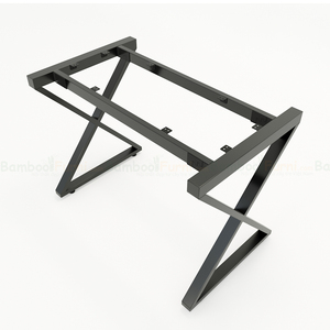 XBamboo BFXB002-120x60cm <b>Computer</b> <b>Desk</b> Iron <b>Stand</b> Easy Assembly - Product Image 3