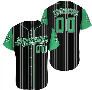 Uniforme de Béisbol Personalizado de Alta Calidad, Transpirable, de Secado Rápido, con Cuello en V, para Hombre, en Spandex/Poliéster/Algodón - Product Image 2