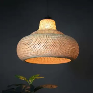 Bamboo Lampshade <b>Vintage</b> Hot Sale Vietnam Wicker Indoor Outdoor Ceiling Garden for Decorative Christmas Occasions - Product Image 4