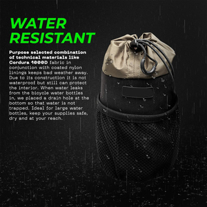 Sac de guidon de vélo imperméable, résistant aux chocs, léger, durable, <span class=keywords><strong>porte</strong></span>-bouteille d'eau, rangement avant pour vélo, poche pour téléphone - Product Image 4