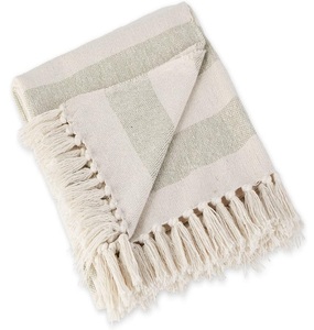 Jeté confortable, doux, léger, écologique, en polyester, coton, micro-laine, viscose, tissé à la main, design pour toutes les saisons, pour canapés, fauteuils - Product Image 4